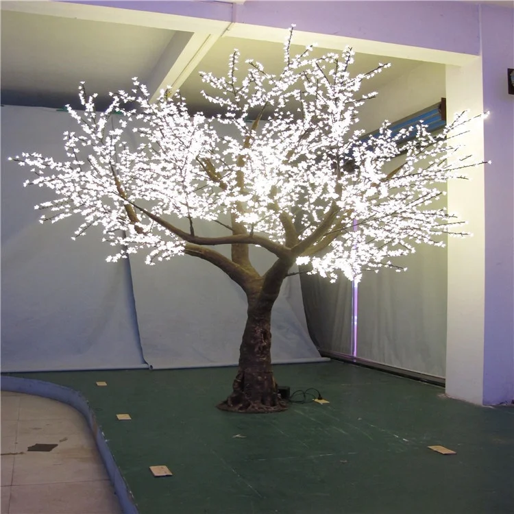 Newest 3.5m Landscape Lighting Led Simulation Peach Tree Artificial Lighted Tree For Garden Decoration