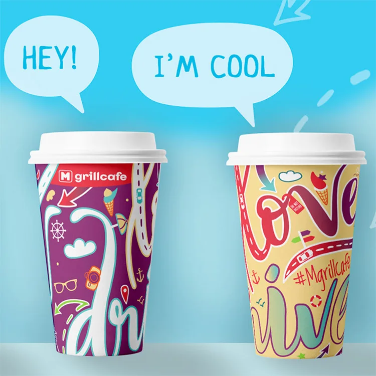 Disposable japanese tea cup saucer cheap paper cup