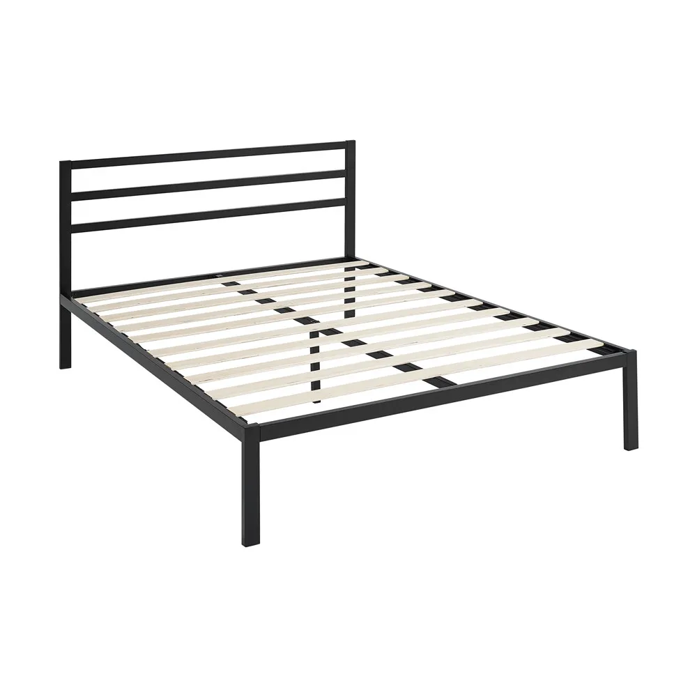 Light Luxury Meters Modern Metal Portable Bedstead Wrought Iron Double Bed Bedroom Bedstead