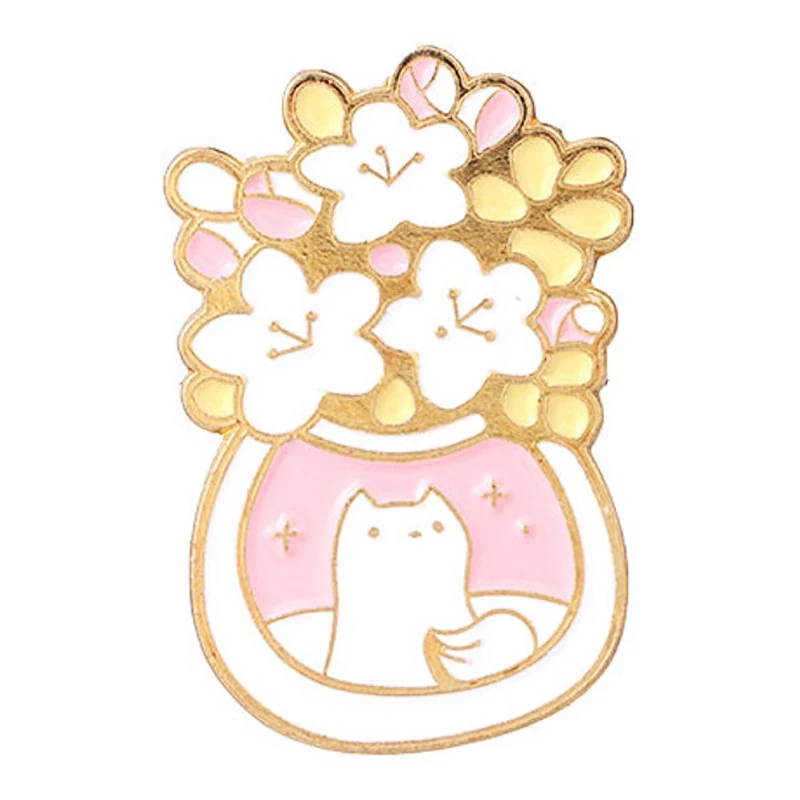 Competitive Price Wholesale Various Colour Badges Zinc Alloy Delicate Appearance Enamel Flower Lapel Pin Lot