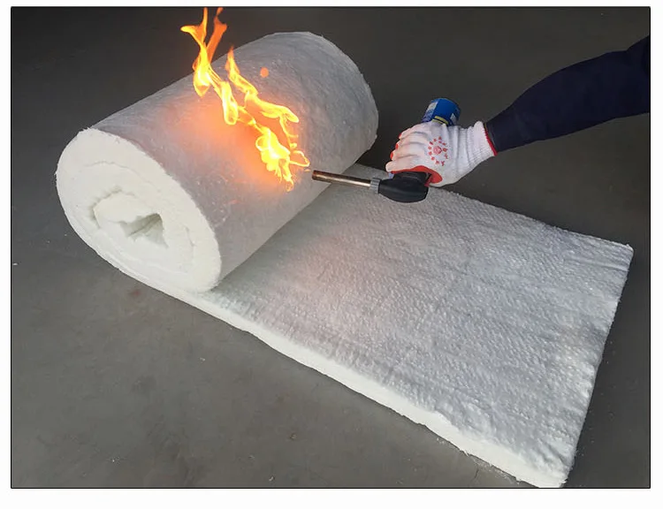 Thickened Thermal Insulation Cotton Aluminum Silicate Roll Felt Ceramic Fiber Blankets