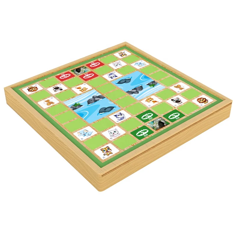 kids 12 In 1 Wooden Chess Checkers Board Game Classic Chinese chess flying chess board game set Party educational toys