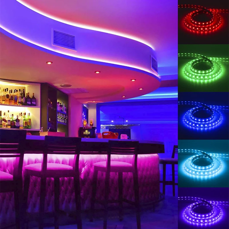 Factory price outdoor waterproof 220V light strip 5050 multicolor RGB patch flexible LED strip light