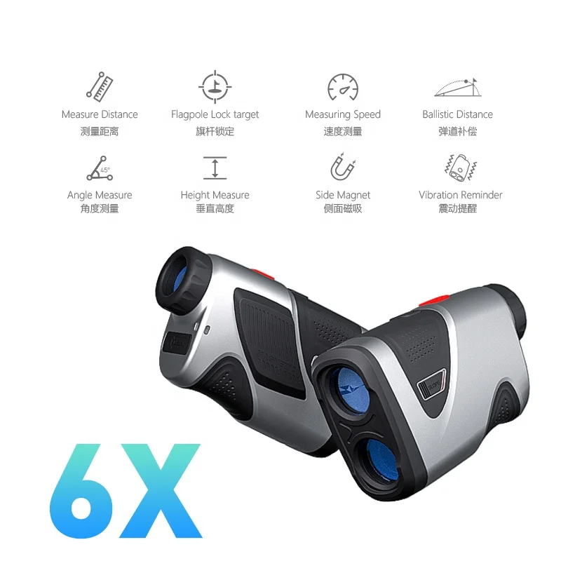 Wholesale 1000 Meters Rechargeable Golf Rangefinder Outdoor IP54 Waterproof Range Finder With Measure Speed, Range