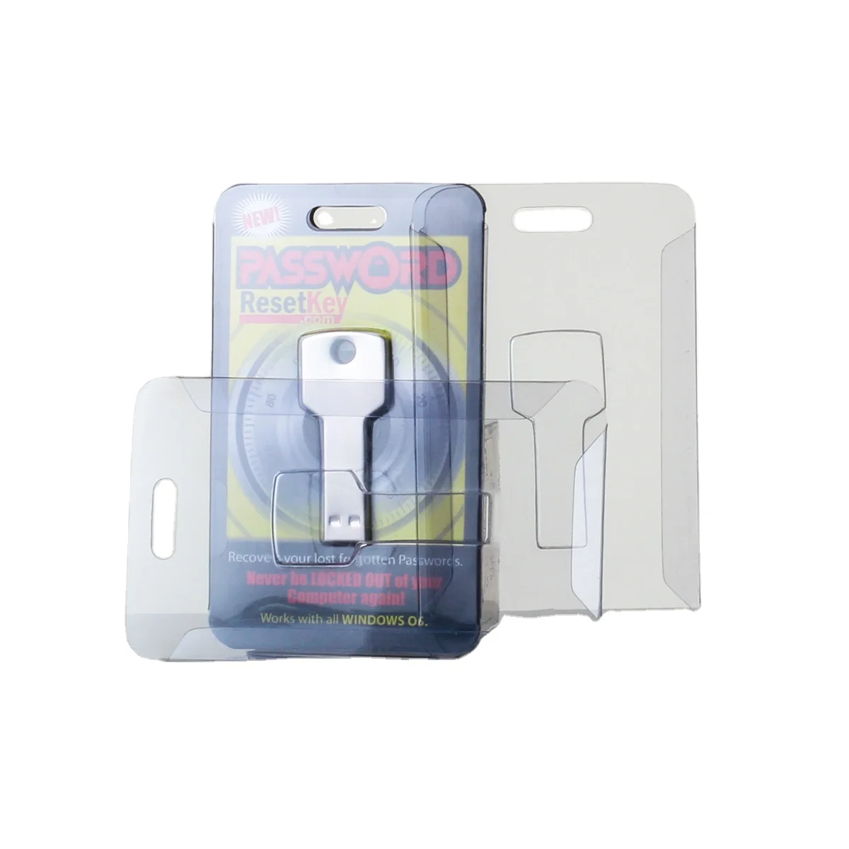OEM Model Plastic Clamshell Card Packaging Consumer Electronics PET Edgefold Sliding Blister
