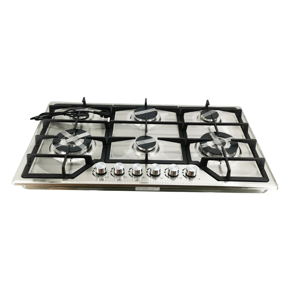 5 горелок 201 # SS, легкая уборка, домашняя кухня, Встроенная газовая плита, Кухонная Плита