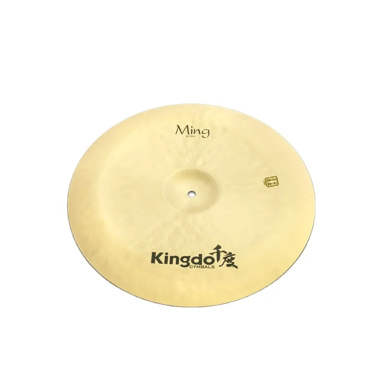 2024 Kingdo wholesale high quality handmade B20 16' Ming China cymbal cymbals set professional drum set musical instruments