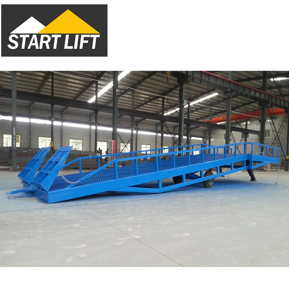 6-12 ton mobile boarding customization hydraulic loading dock ramp manual container loading platform