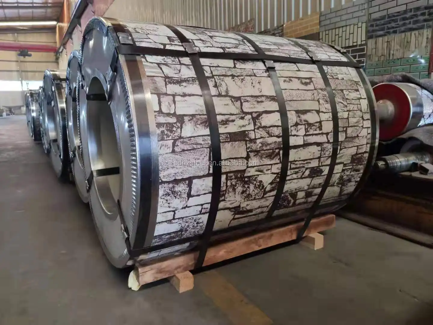 design Stone wood  pattern ppgi   color coated steel ppgi coil