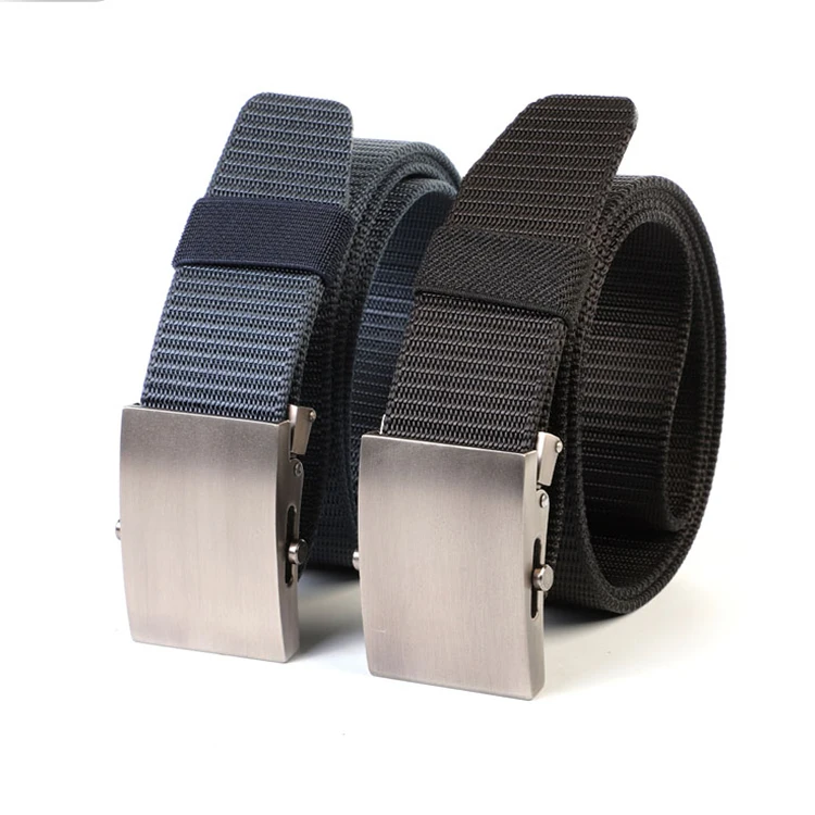 Unisex Adjustable Nylon Canvas Belt Style Trousers Fabric Webbing Belt