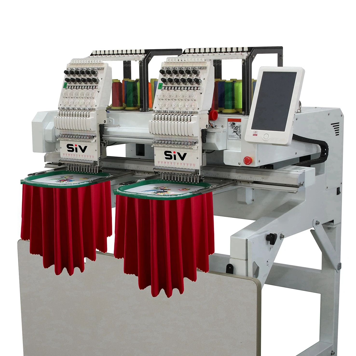 Wholesale Commercial Household T-Shirt Embroidery Sewing Machine 2 Heads Computer Embroidery Machine For Clothes