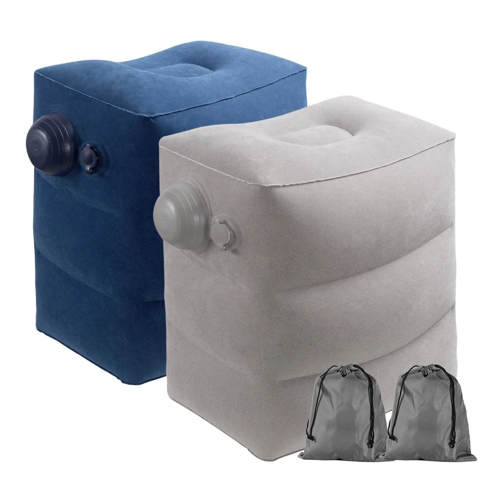 Inflatable foot rest Pillow for Airplane Toddler & Kids Airplane Bed for Good Night Sleep Leg Rest Pillow for Travel