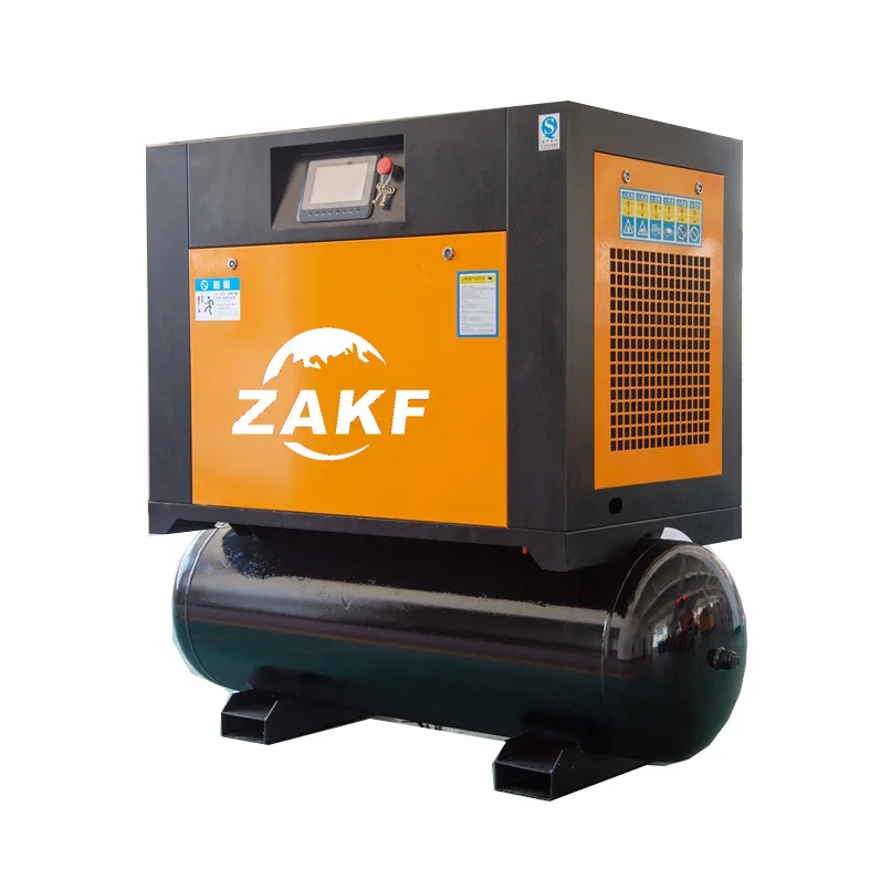 Oilless Zakf 15 кВт 20 л.с. с газовым баком, сублимирующая сушилка, портативный воздушный компрессор