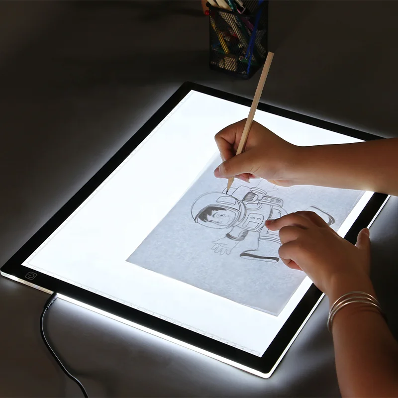 Portable Tracer light pad Ultra-Thin  A3 Size LED Tracing Pad Light Box dimming Brightness for  Artists Drawing x-ray viewing