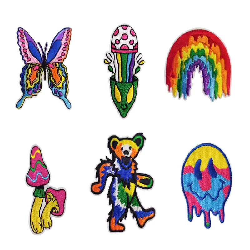 China Factory Customized Embroidery Embroidered  Child Patches Custom Embroidery Iron Embroidered Patch