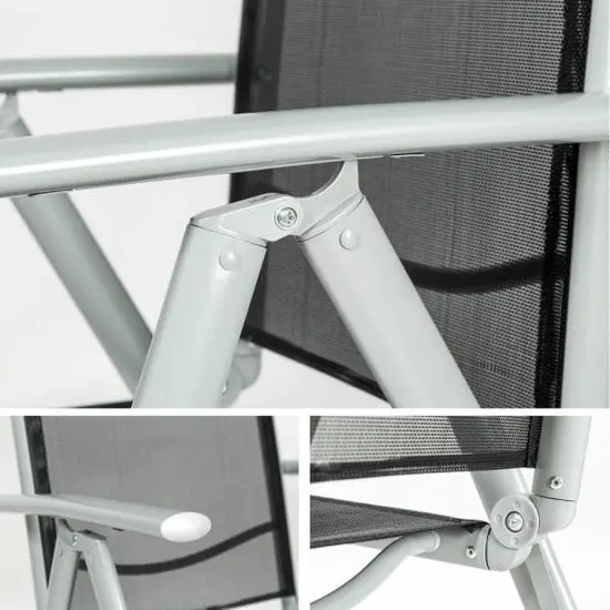 Folding Aluminum Chairs,7 Position Chair,lightweight Aluminum Folding Chair