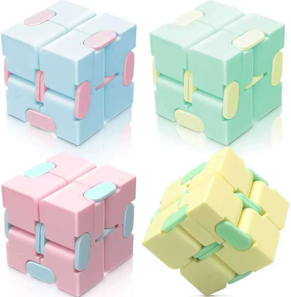 COMEMOIR Infinite Magic Mini Sensory Cubes Soft Galaxy Anti Stress Relief Toy Infinity Cube Fidget Toys For Adults Children