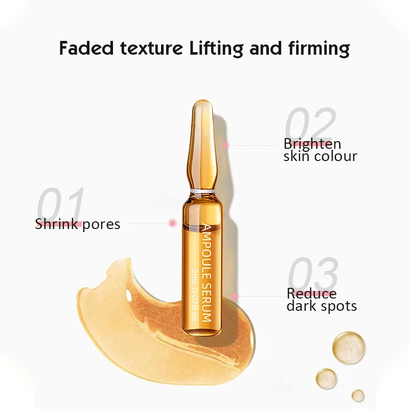 Hot Sale 10% Nicotinamide Ampoule Serum 28 Bottles Vitamin C B3 Whitening Anti Aging Dry Skin Moisturizing Ampoule Serum