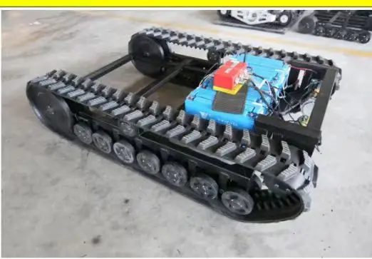 Suv triangle tracked vehicle mini tractor rubber track robot chassis  underca rugged terrain conversion system