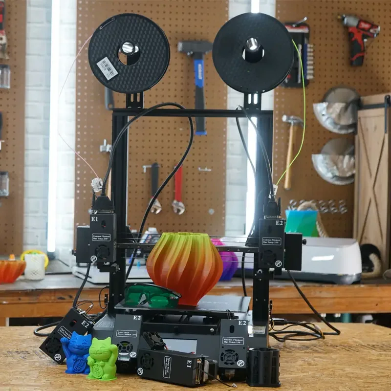 3D-принтер MakerPi P3 Pro IDEX 5 в 1 Независимый двойной экструдер Модернизированный P2 большой Печатный 300*300*600