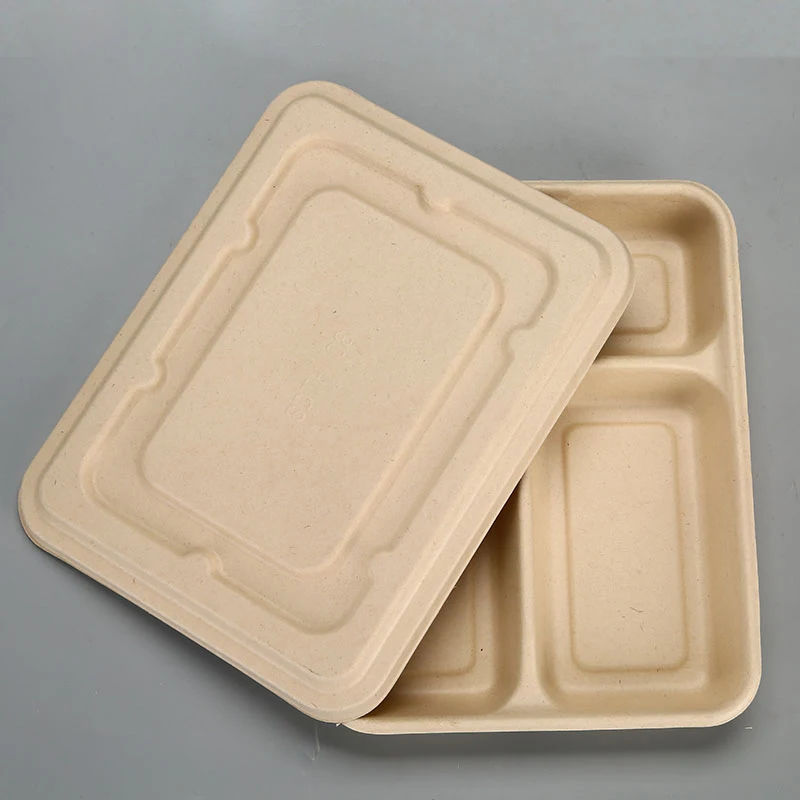 Paper Food Container White Lid Paper Lunch Box Custom Take Out Container Food Box Paper