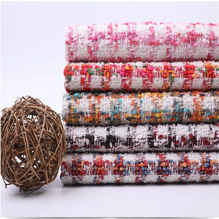 Luxury Autumn And Winter Fabrics Bright Color Series Grid Romantic Explosion Soft Cloth