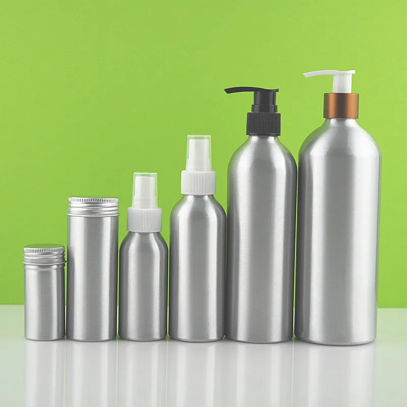 1 унция, 2 унции, 3 унции, 4 унции, 6 унций, 8 унций, 16 унций, 1 л, эфирное масло, дезинфицирующее средство для рук, очищающее средство для рук, косметическая алюминиевая бутылка