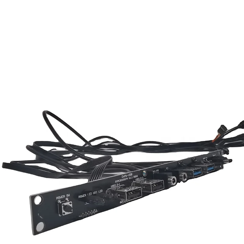 Front Panel Dual USB3.0 Dual USB2.0 USB 3.1 HD AUDIO+ SW computer case front panel cable