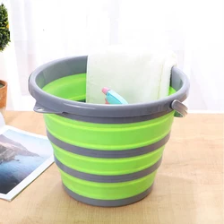 10L Collapsible household water storage cheap travel foldable portable car fishing outdoor camping folding plastic buckets