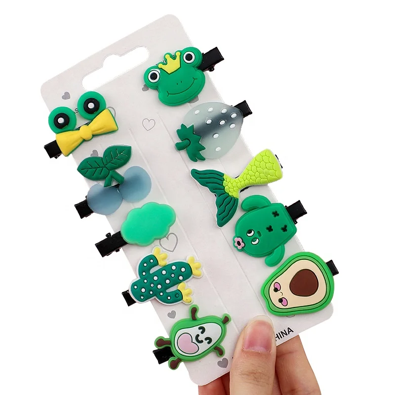 Hot Sale  Cute Hair Accessories Neon Candy Color Hairpins Unicorn Cartoon Bobby Pins Ice Hair Clip For Girls