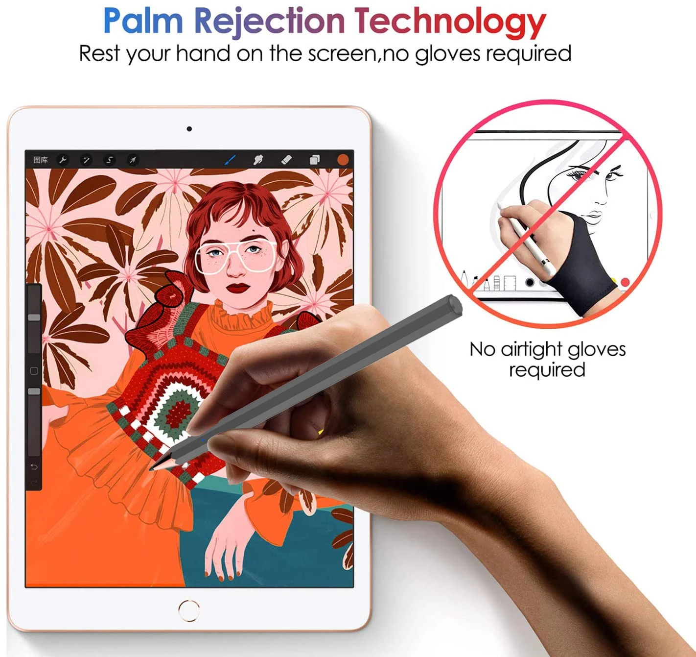 Active touch pen palm rejection tilt function magnetic for stylus pen ipad