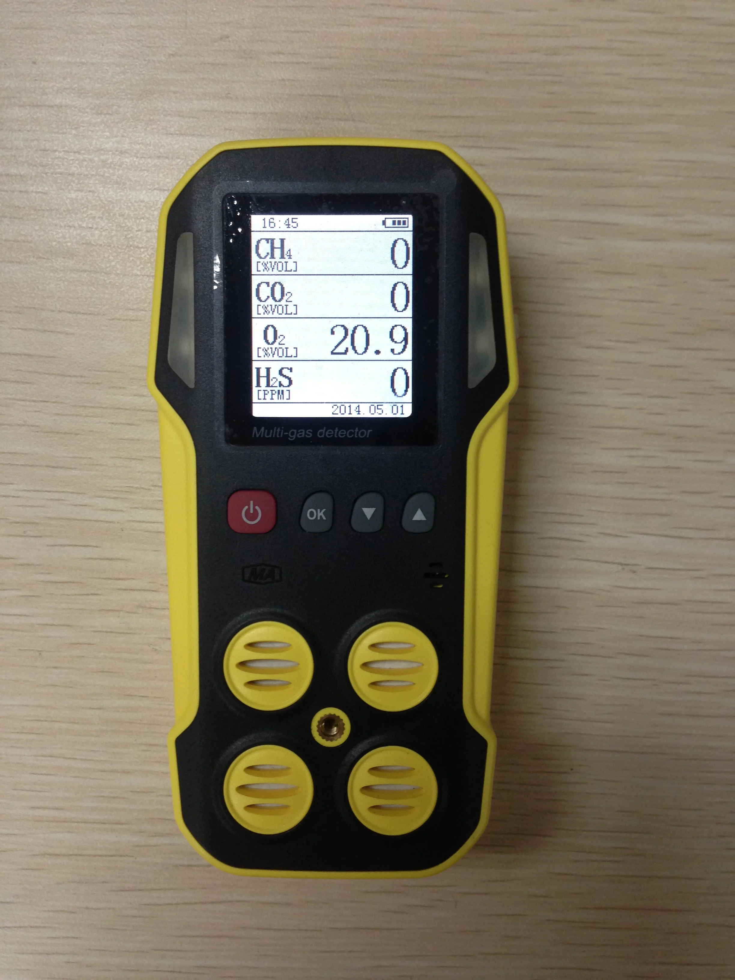 
Handheld multi bio gas analyzer landfill gas monitor for CH4 CO2 H2S O2 with external air pump 