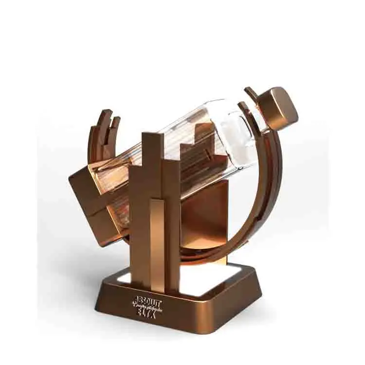 creative design customized acrylic Illuminated Stand Perfume Bottle Display Stand Shelf with Remote Control for Home Bar