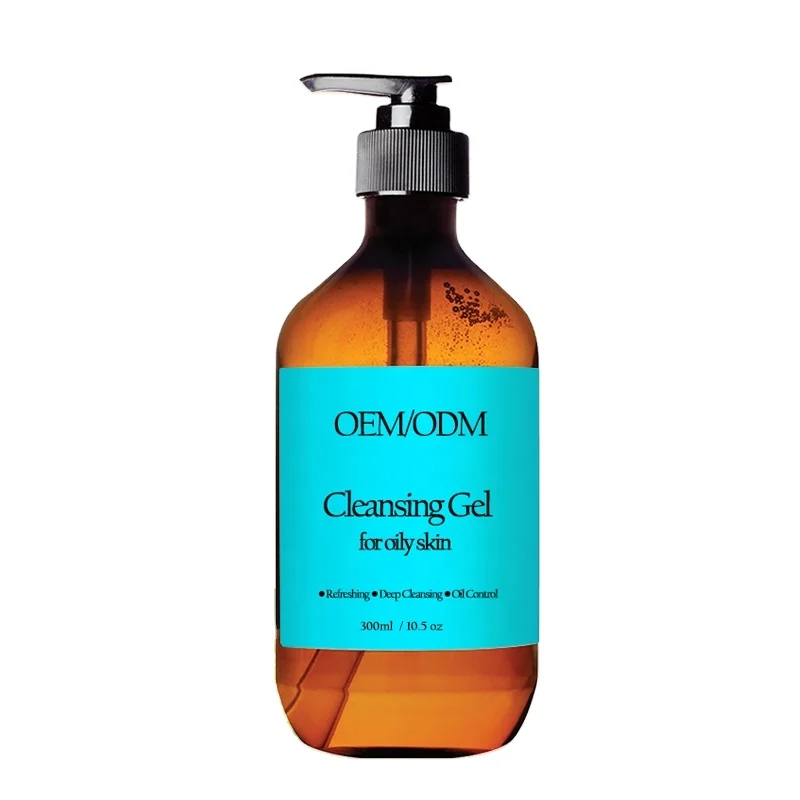 Private label refreshing lemon deep cleansing face wash oil control cleansing gel for face and body