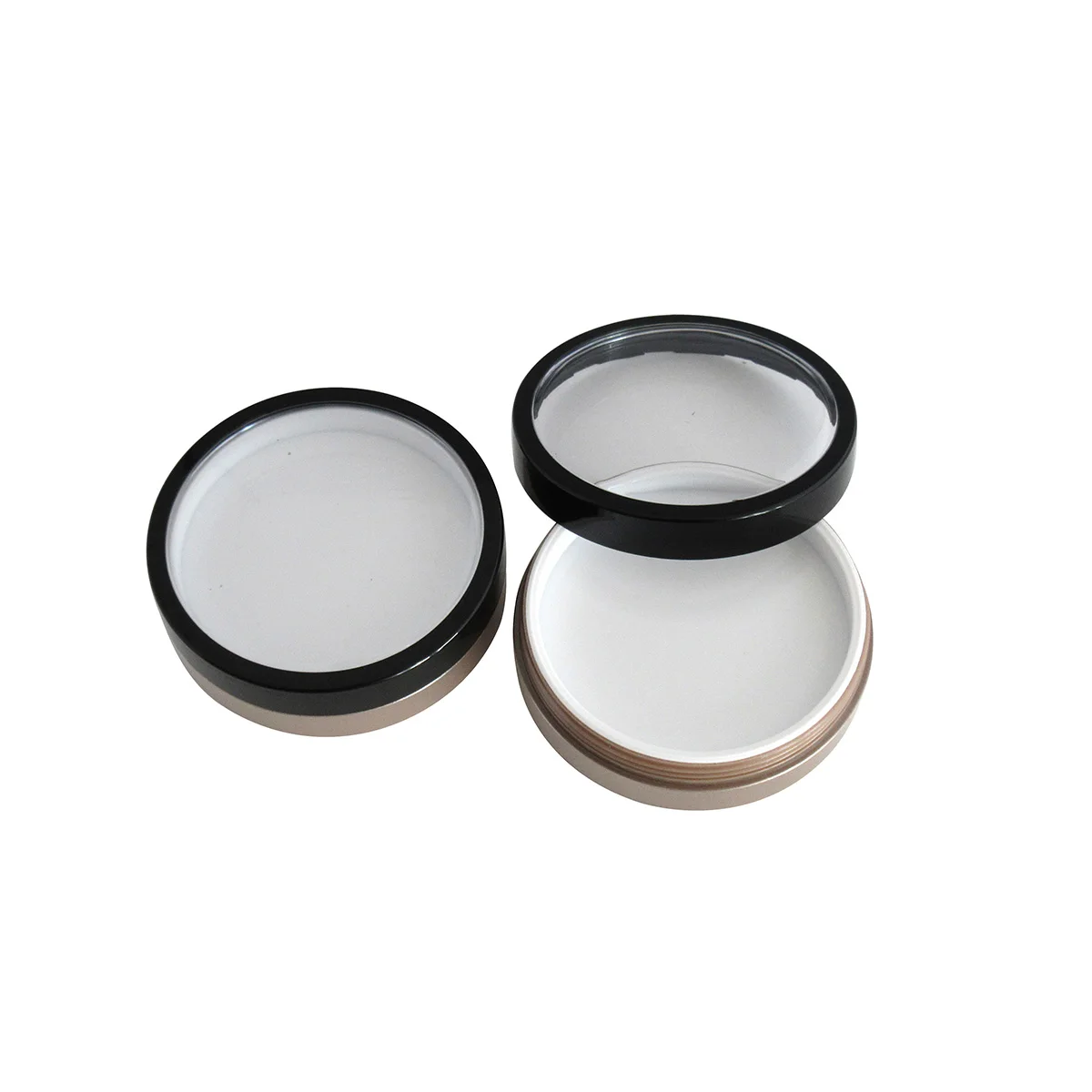 TM-ES6222 empty plastic blush compact powder case custom private logo blusher packaging makeup pressed powder container