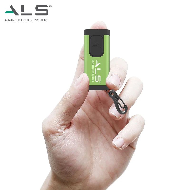 Мини-фонарик ALS 60lm, перезаряжаемый светодиодный фонарик с брелоком