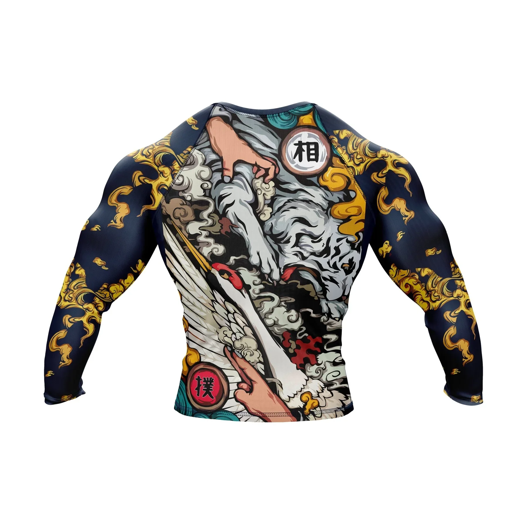 Custom Print Logo Gracie Shoyoroll Monokini MMA Rashguard Sublimation Colored Reinforced for Training Kingz Product