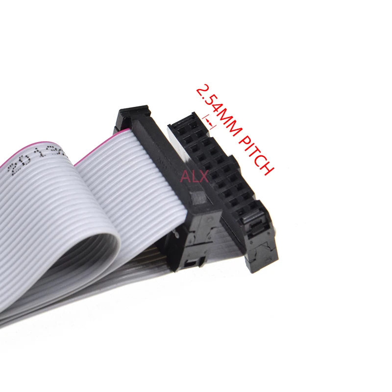2.54MM pitch FC-6/8/10/14/16/20/40/50 PIN 30CM JTAG ISP DOWNLOAD CABLE Gray Flat Ribbon Data Cable FOR DC3 IDC BOX HEADER