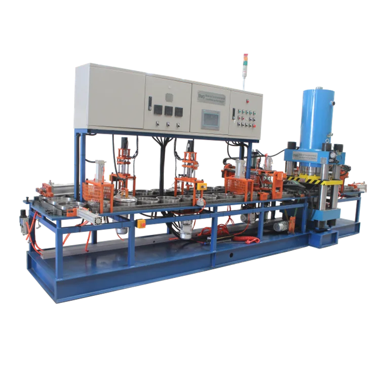 Pusher Type Metal Cutting Disc Making Machine grinding wheel production line with PLC control