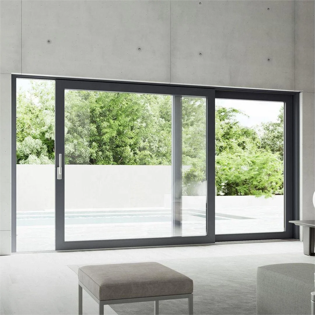 NUOXIN design sliding glass door aluminum tempered sliding patio doors