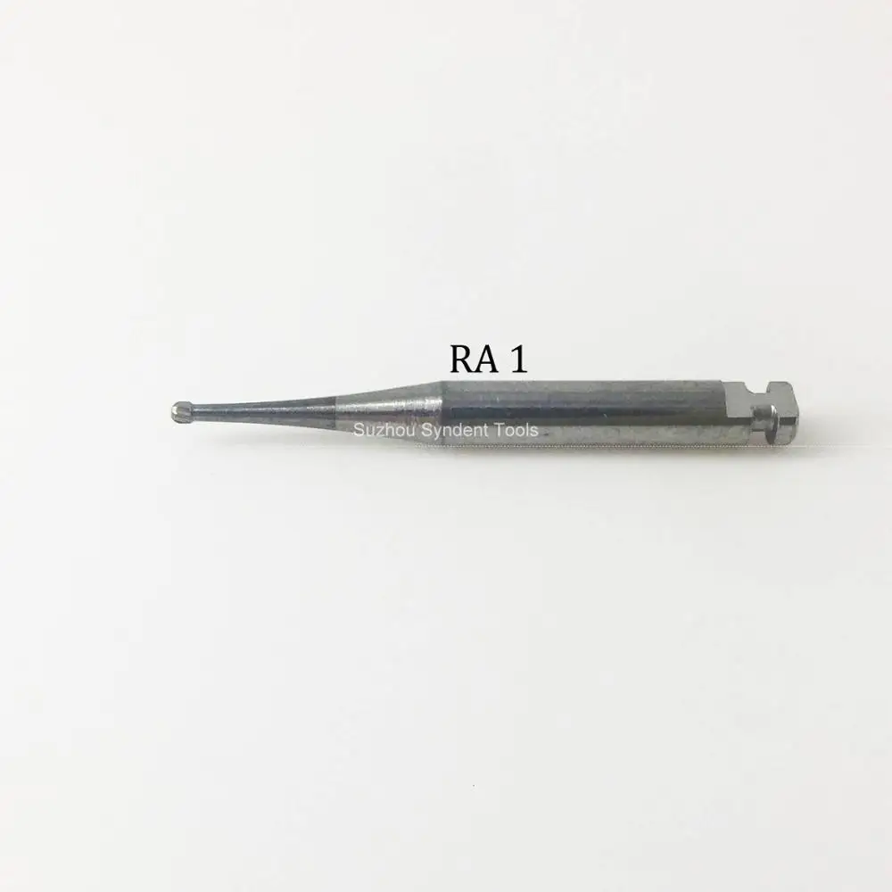 CNC machine made dentist 1mm round head 2.35mm shank RA carbide bur RA 2