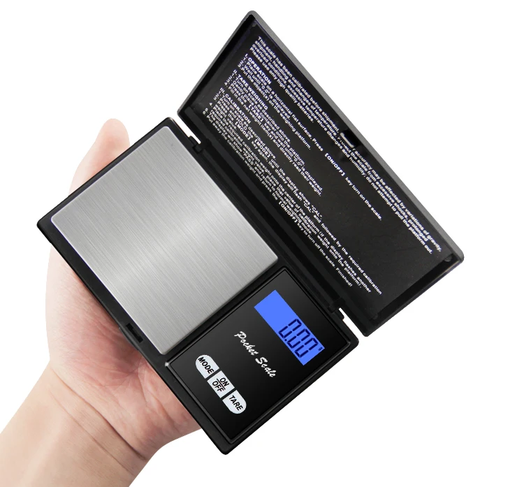 Personal 100G 200G 500G Weighing Range 0.01G 0.1G Lcd Digital Jewelry Gold Gram Balance Weight Pocket Scale