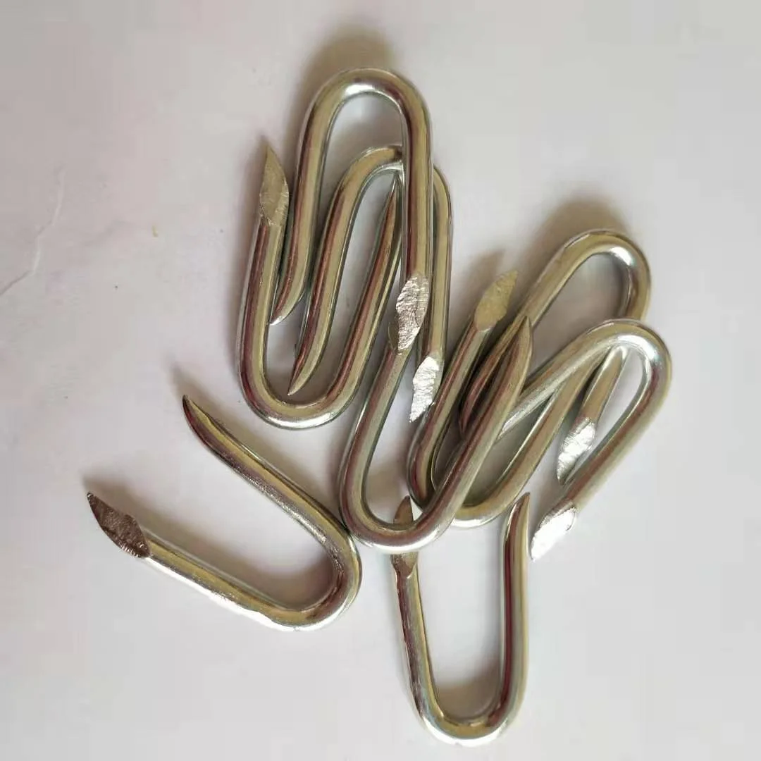u nail ,u shape Fence Staple for attaching barbed wire to wooden fence posts