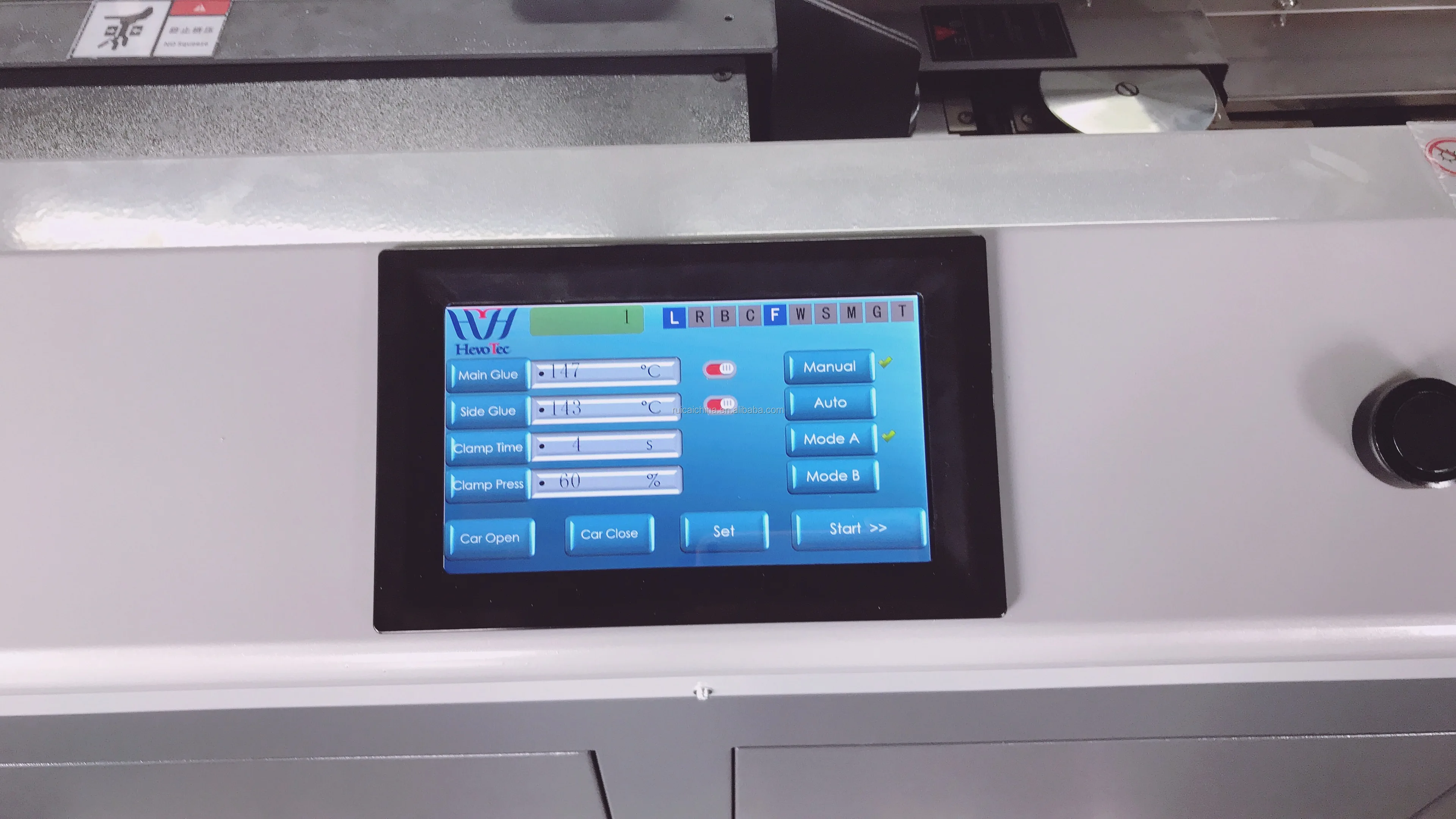 Digital Book Glue Perfect Binding Machine with Touch Screen