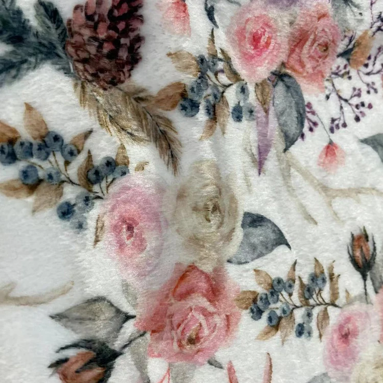 Лидер продаж сверхмягкая Полиэстеровая двухсторонняя стрейчевая Минки Цифровая печатная ткань оптом для детского одеяла