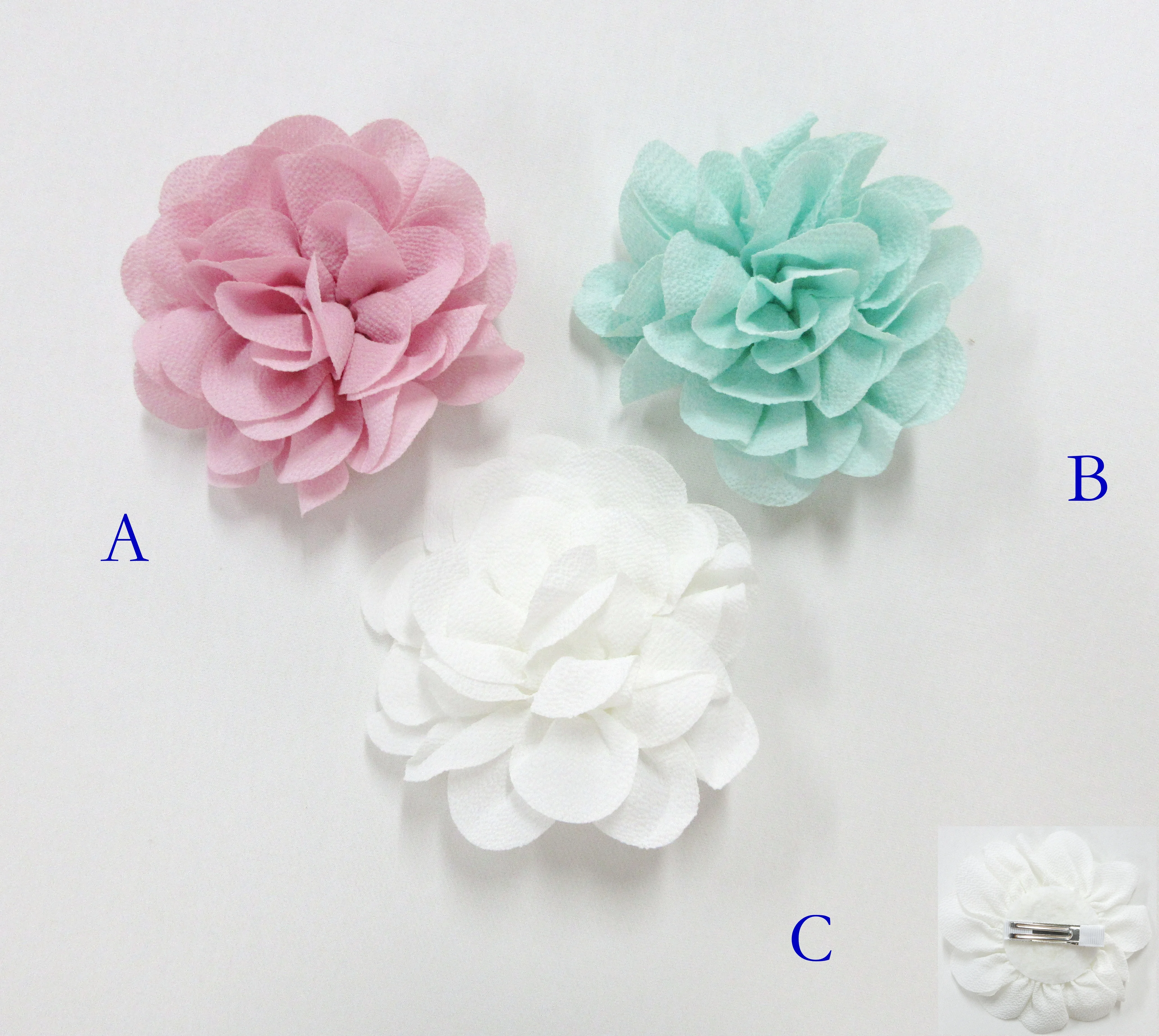 PURPLE BEIGE PINK GREEN NUDE WHITE  FLOWERS  HAIR ACCESSORIES Teen Hair clips   HALLOWEEN CHRISTMAS BIRTHDAY  GIFT  BSCI FACTORY