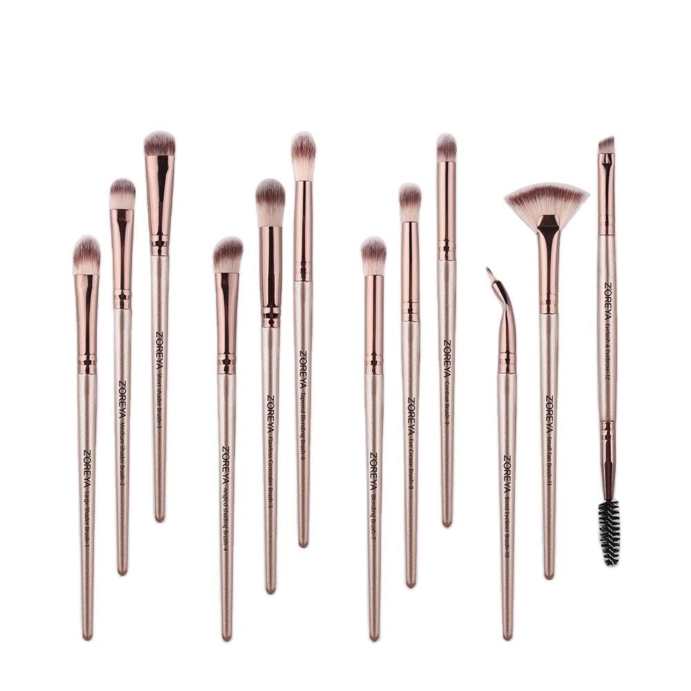 2022 12 pcs wholesale makeup brushes set private label set Eye makeup brush set