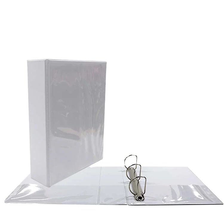 Custom Logo Printed wholesale 3 ring binders Loose Leaf A4 File Folder View Binder 3 Inch PVC D-ring Ring Binder