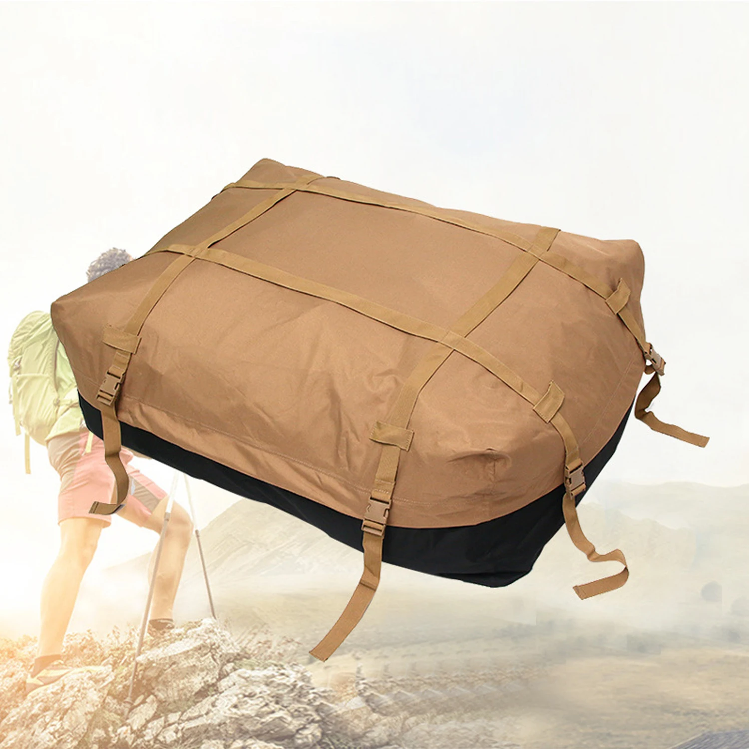 2024 Affordable Price Multifunction Feet Heavy Duty Rooftop Luggage Storage Bag Cargo Carrier Car Roof Storage Cargo Bag