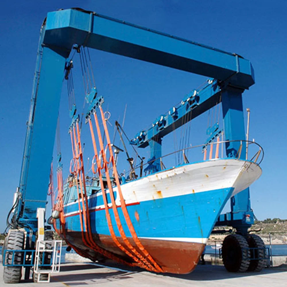 Custom Designed 200t Electric Marine Boat Lift Gantry Crane